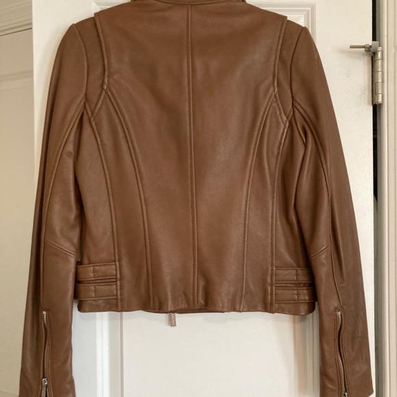 Michael Kors Leather Jacket Size S - Picture 2 of 6